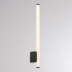 LED-seinävalaisin VINA UP M, musta, korkeus 60 cm, IP44, CCT
