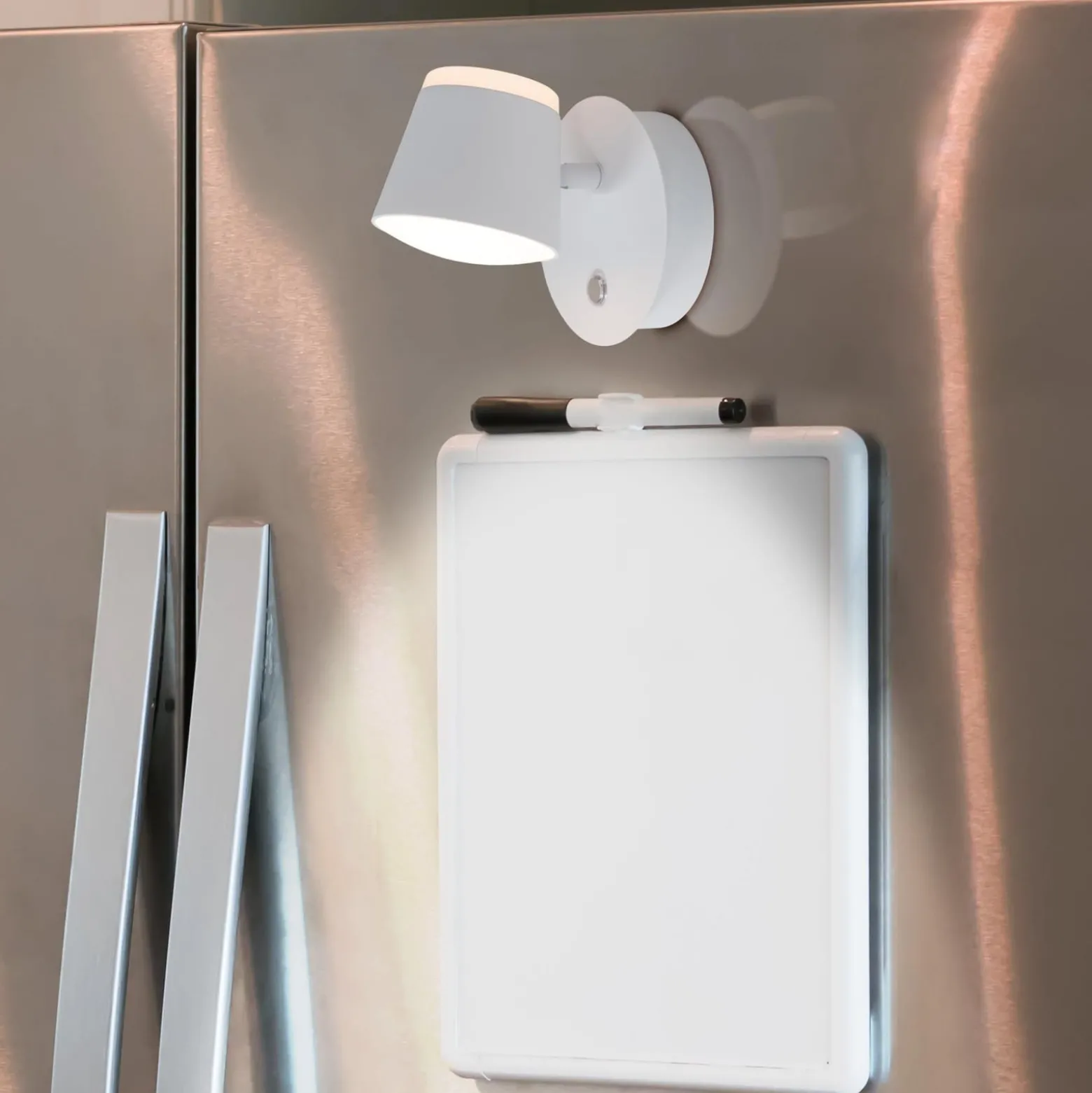 LED-seinävalo Tondo, akku, magneettinen, valkoinen