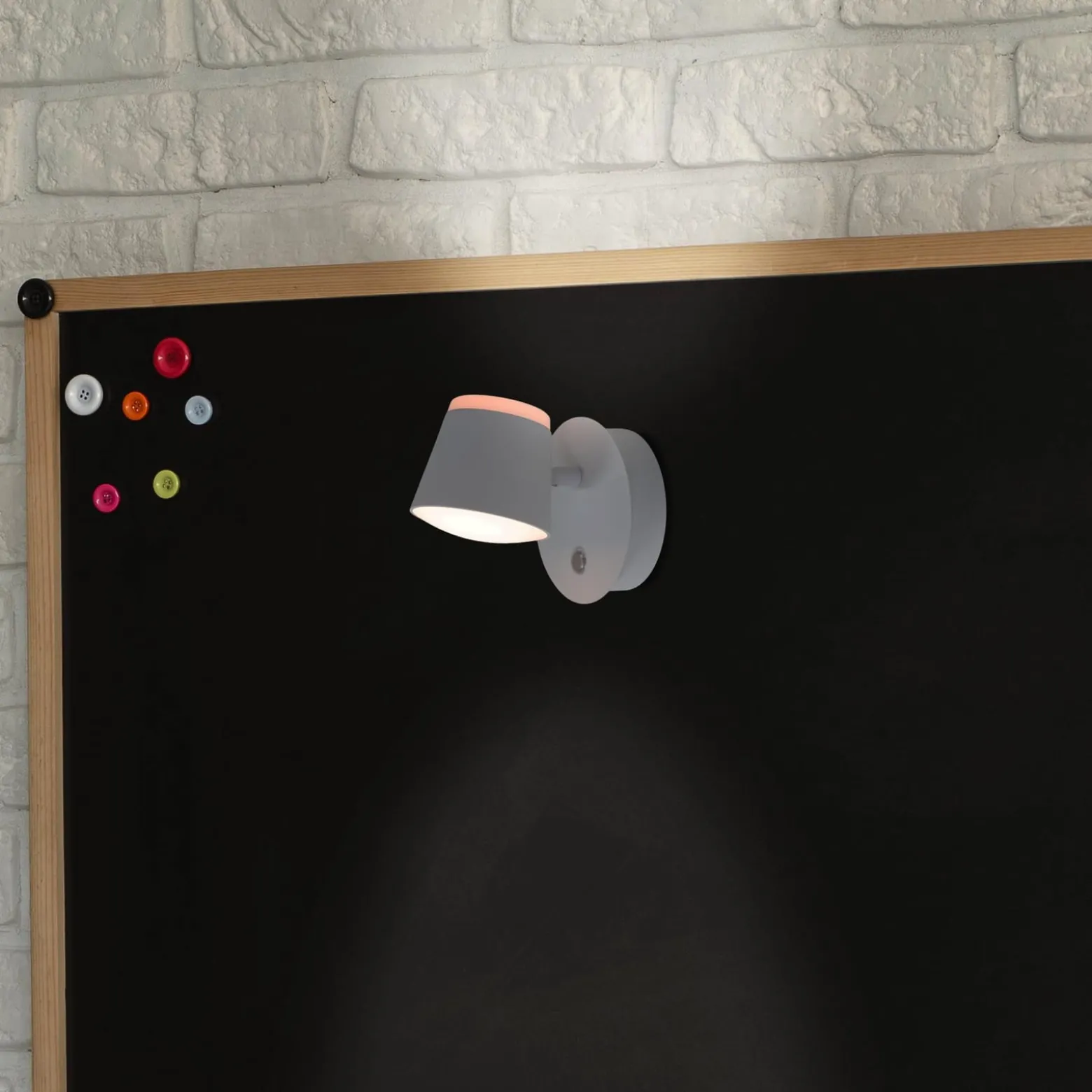 LED-seinävalo Tondo, akku, magneettinen, valkoinen