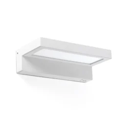 LED-seinävalo Well, USB+langaton laturi, valkoinen