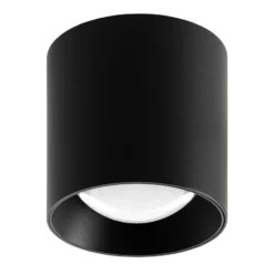 LED-ulkokattovalaisin 5173, musta, 9 cm, metalli, IP54 CCT