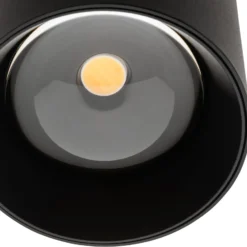 LED-ulkokattovalaisin 5173, musta, 9 cm, metalli, IP54 CCT