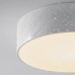 LED-ulkokattovalaisin Zon, valkoinen, Ø 22 cm, 3 000 K, metalli