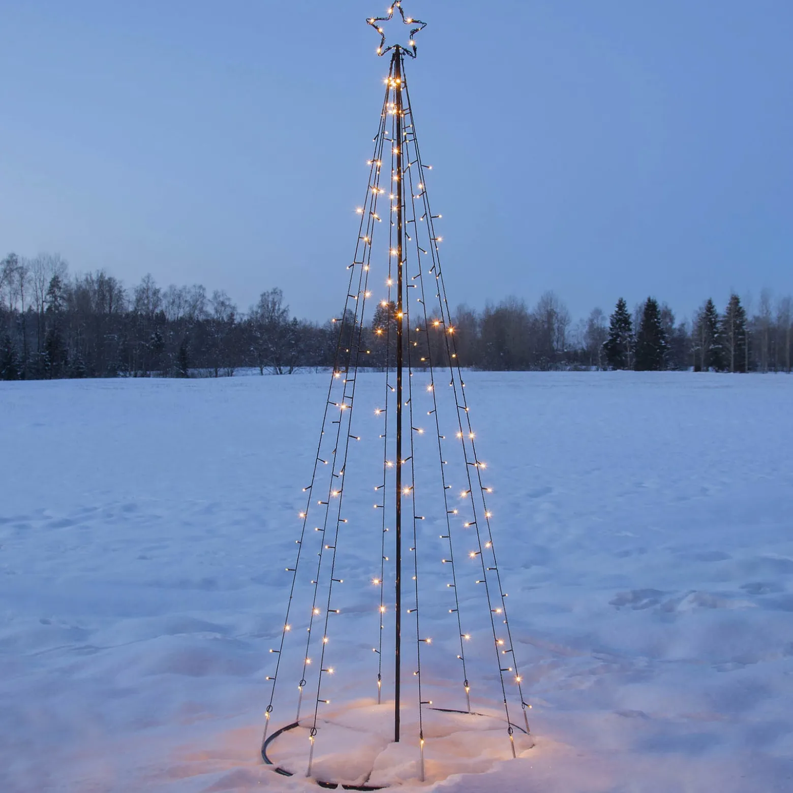 LED ulkokoristelu Light Tree, LEDit osittain vilkkuvat
