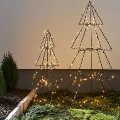 LED ulkokoriste Valopuu Foldy, korkeus 50 cm