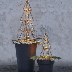 LED ulkokoriste Valopuu Foldy, korkeus 50 cm