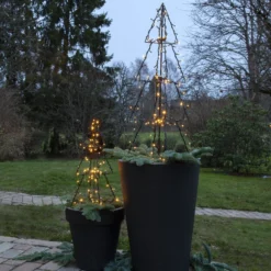 LED ulkokoriste Valopuu Foldy, korkeus 50 cm