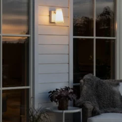 LED-ulkoseinäkohdevalo Fano liiketunnistimella