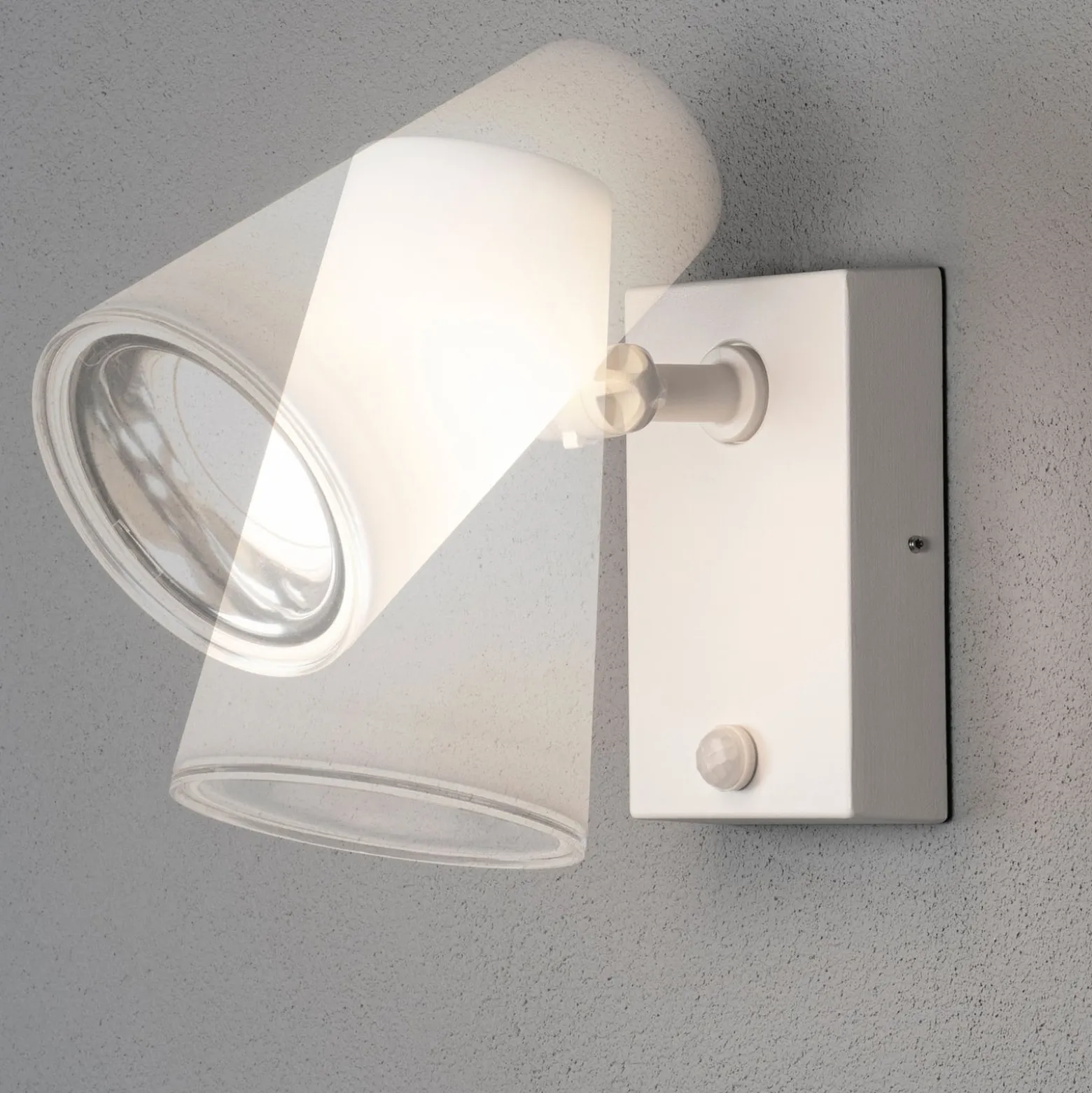 LED-ulkoseinäkohdevalo Fano liiketunnistimella