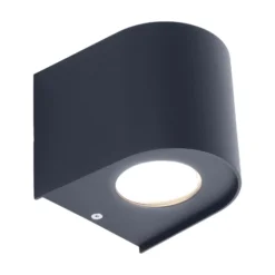 LED-ulkoseinälamppu ALECTO, musta, korkeus 10 cm, IP54 ylös/alas