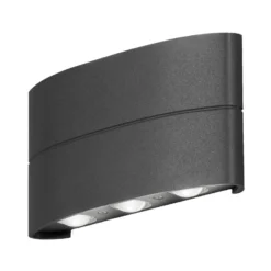 LED-ulkoseinälamppu, antrasiitti, 6-lamppuinen