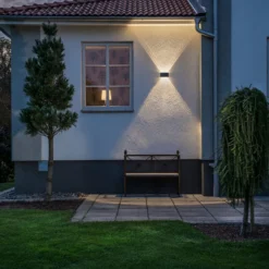 LED-ulkoseinälamppu, antrasiitti, 6-lamppuinen