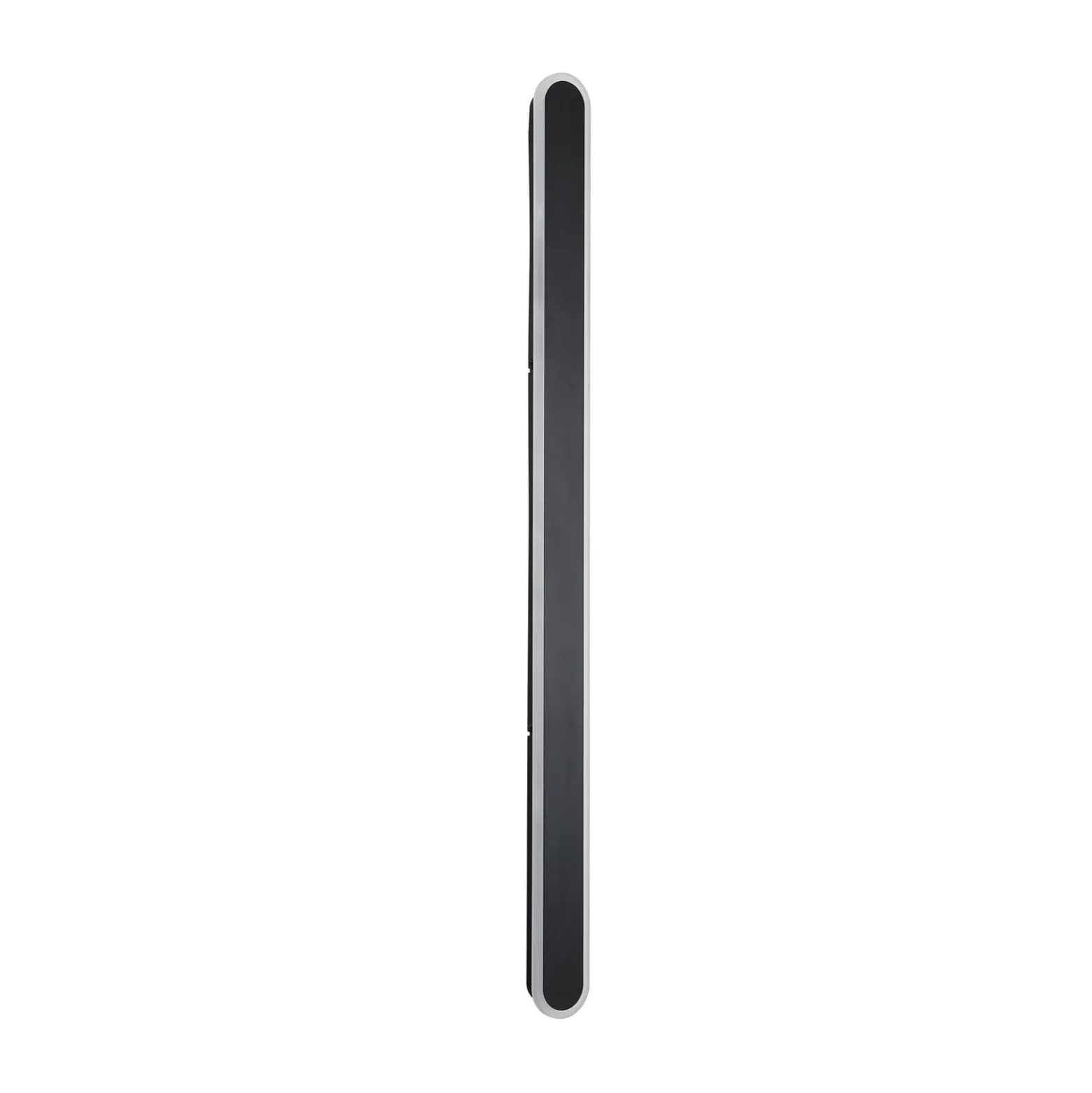 LED-ulkoseinälamppu Bordo Oval 120 cm, musta alumiini