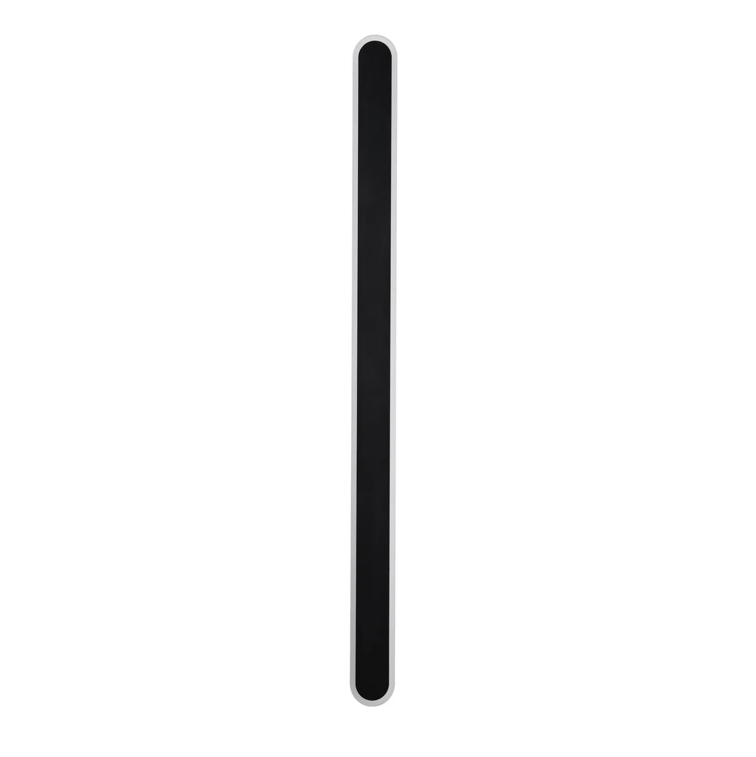 LED-ulkoseinälamppu Bordo Oval 120 cm, musta alumiini