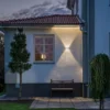 LED-ulkoseinälamppu Chieri, valkoinen 6-lamppuinen