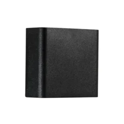LED-ulkoseinälamppu KLEIN, musta, leveys 11 cm, muovi