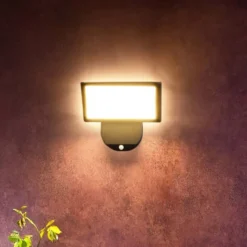 LED-ulkoseinävalaisin Alkes L anturilla, 30 cm