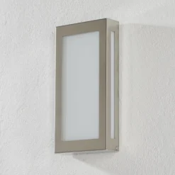 LED-ulkoseinävalaisin Aqua Rain Mini, ruostumaton teräs
