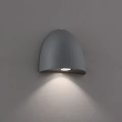 LED-ulkoseinävalaisin Bauta, tummanharmaa