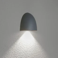 LED-ulkoseinävalaisin Bauta, tummanharmaa