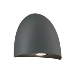 LED-ulkoseinävalaisin Bauta, tummanharmaa