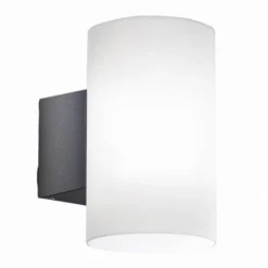 LED-ulkoseinävalaisin Bianca, tummanharmaa, muovia