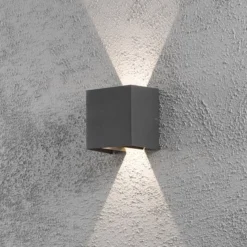 LED-ulkoseinävalaisin Cremona 13 cm, antrasiitti