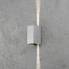 LED-ulkoseinävalaisin Cremona 8 cm harmaa