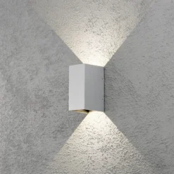 LED-ulkoseinävalaisin Cremona 8 cm harmaa