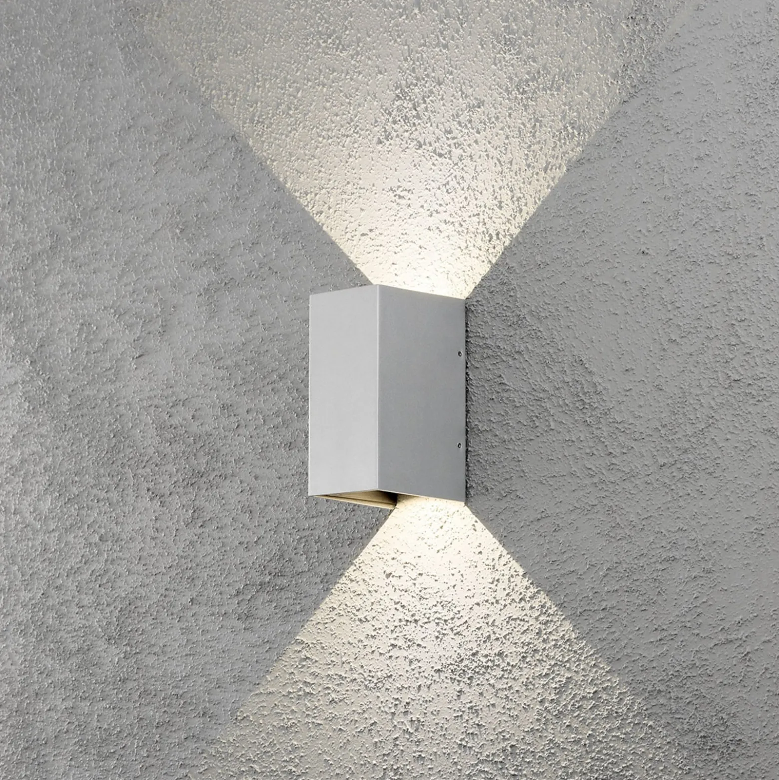 LED-ulkoseinävalaisin Cremona 8 cm harmaa