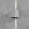 LED-ulkoseinävalaisin Cremona 13 cm harmaa
