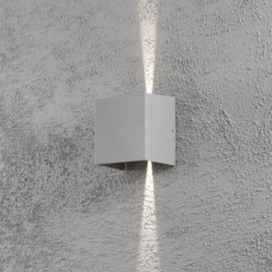 LED-ulkoseinävalaisin Cremona 13 cm harmaa