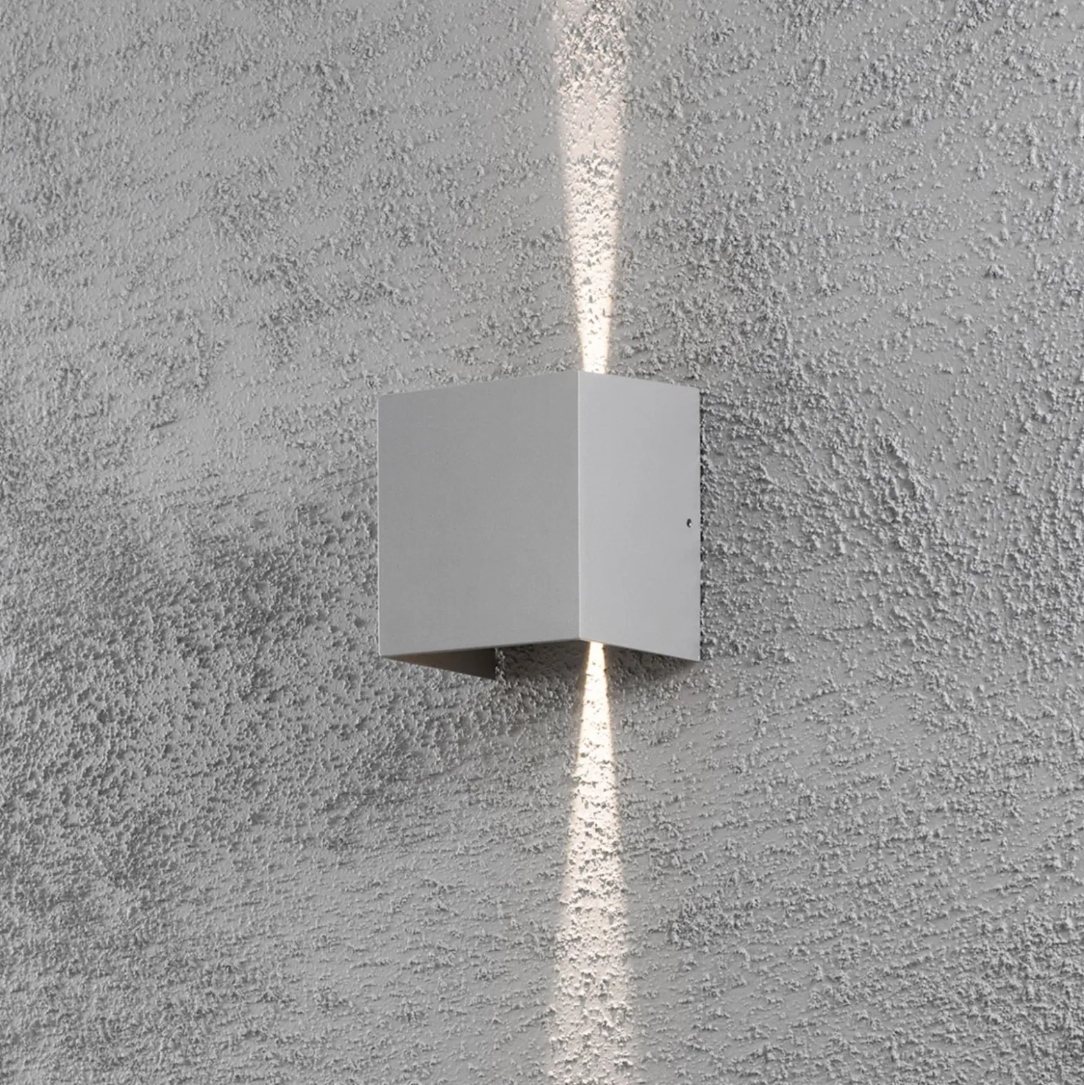 LED-ulkoseinävalaisin Cremona 13 cm harmaa