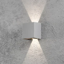 LED-ulkoseinävalaisin Cremona 13 cm harmaa
