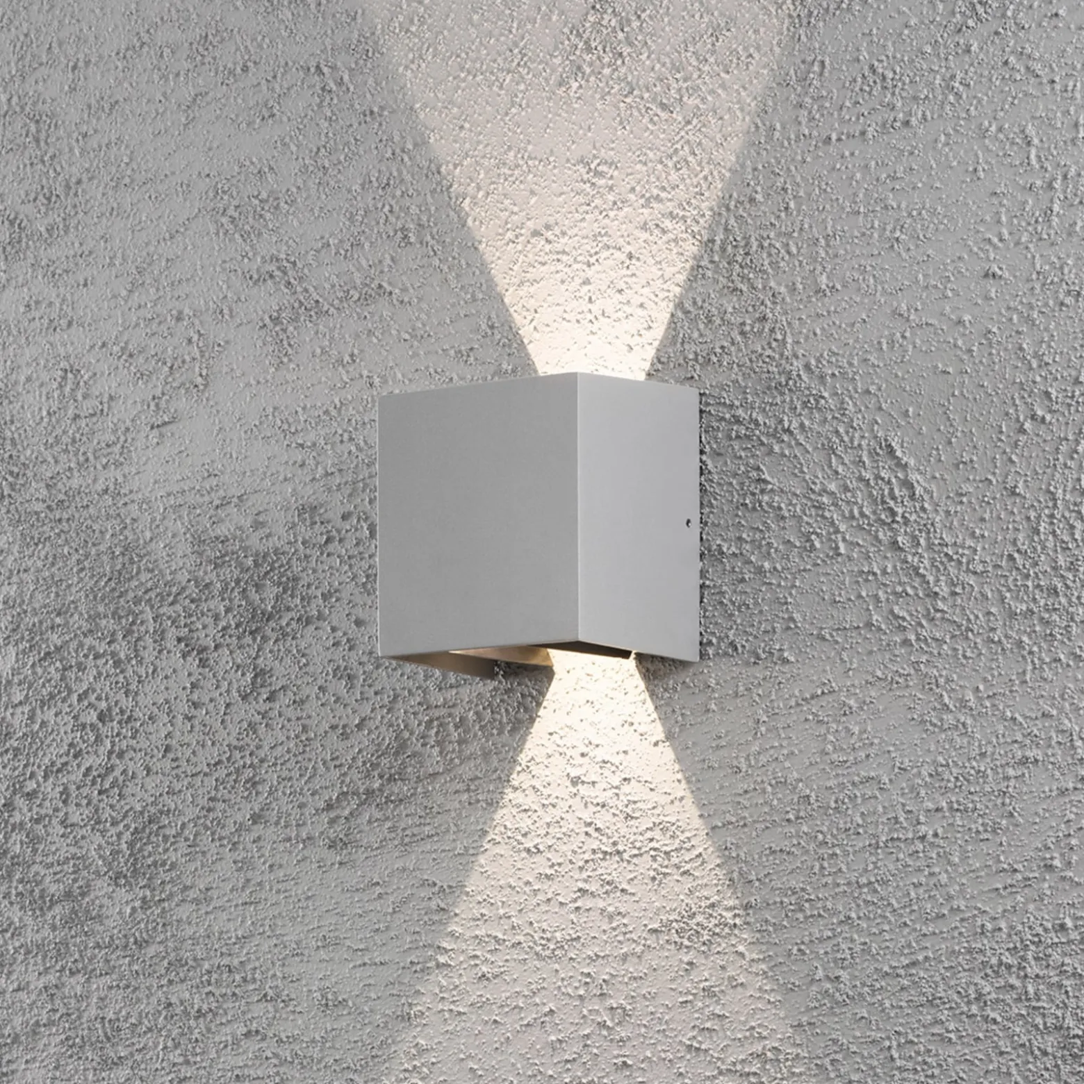 LED-ulkoseinävalaisin Cremona 13 cm harmaa