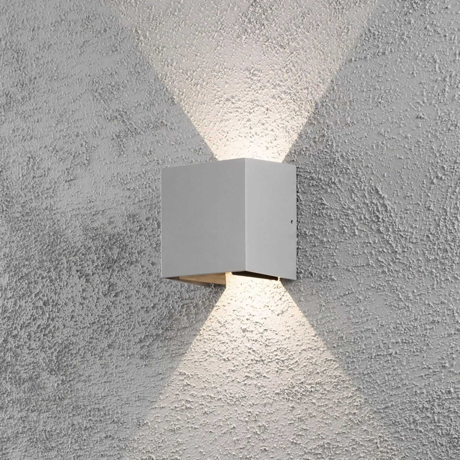 LED-ulkoseinävalaisin Cremona 13 cm harmaa
