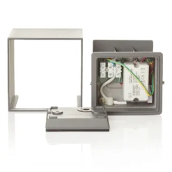LED-ulkoseinävalaisin Cube, antrasiitti, metalli, 10 cm, ylös/alas