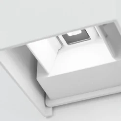 LED-ulkoseinävalaisin Cube, valkoinen, metalli, 10 cm, ylös/alas