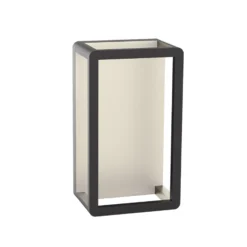 LED-ulkoseinävalaisin E336, grafiitinvärinen, alumiini, PC, 3000 K