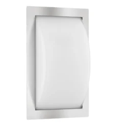 LED-ulkoseinävalaisin Ivett, ruostumaton teräs, anturi