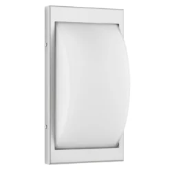 LED-ulkoseinävalaisin 068LED, ruostumaton teräs, 33 cm, IP44