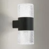 LED-ulkoseinävalaisin Mondo, musta, korkeus 20,4 cm, alumiini, 2-valo.