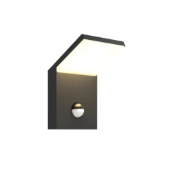 LED-ulkoseinävalaisin Nevio, metalli, antrasiitti, tunnistin