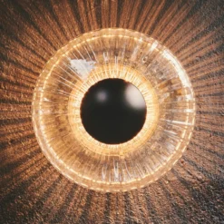 LED-ulkoseinävalaisin New Wave Optic, lasi, Ø 26 cm, IP65