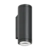 LED-ulkoseinävalaisin 5155, 2 x 4 W, ylös & alas, grafiitti, alumiini