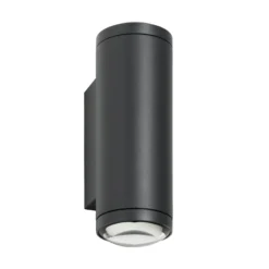 LED-ulkoseinävalaisin 5155, 2 x 4 W, ylös & alas, grafiitti, alumiini