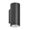 LED-ulkoseinävalaisin 5156, 2 x 9 W, ylös & alas, grafiitti, alumiini