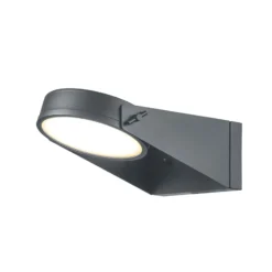 LED-ulkoseinävalo Zola, ruostumaton teräs, harmaa