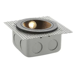 LED upotettava seinävalaisin Pordis, IP65, pyöreä
