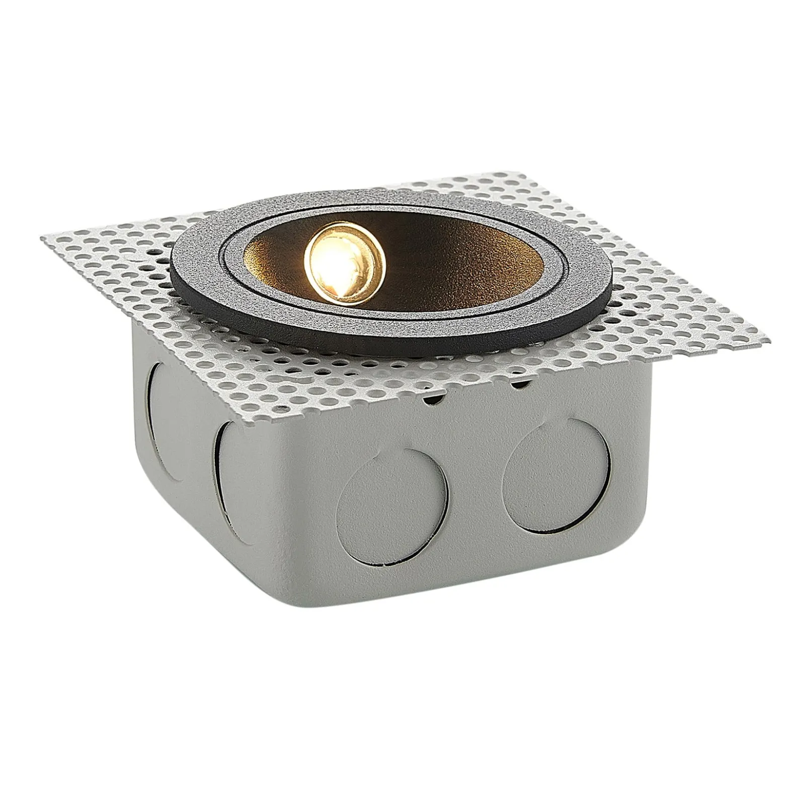 LED upotettava seinävalaisin Pordis, IP65, pyöreä